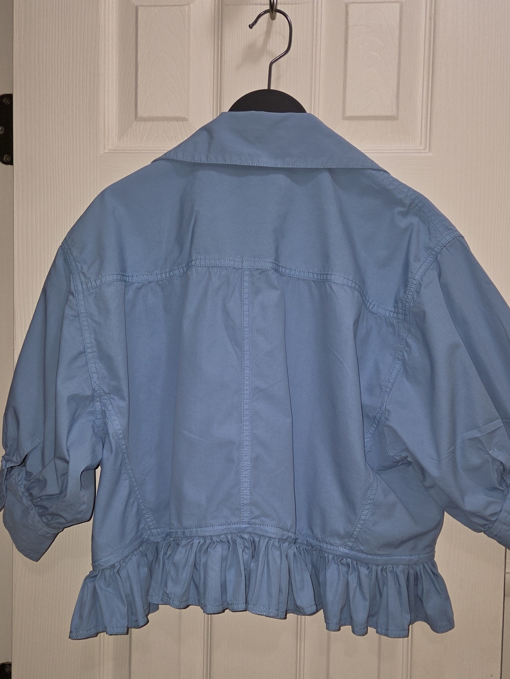 We The Free Ruffled Hem Button-Down Women's Top - Picture 5 of 8